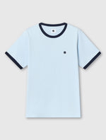 Light Blue Eclipse Ringer T-Shirt