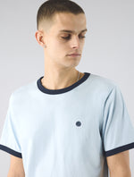 Light Blue Eclipse Ringer T-Shirt