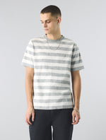 Grey Eclipse Paisley Stripe T-Shirt