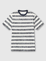 Navy Eclipse Paisley Stripe T-Shirt