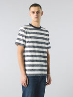 Navy Eclipse Paisley Stripe T-Shirt