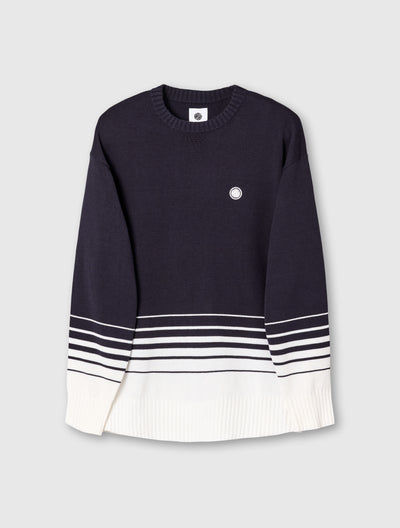 Navy Gradient Knit Jumper