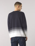 Navy Gradient Knit Jumper