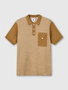 Brown Roxy Knit Polo