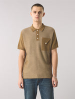 Brown Roxy Knit Polo