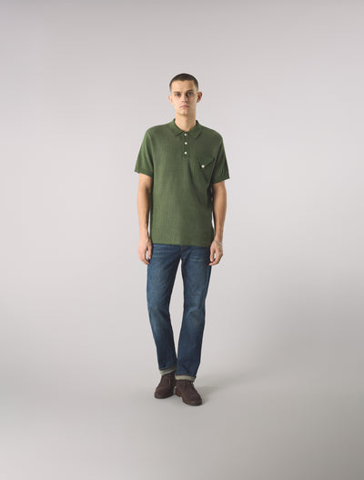 Green Roxy Knit Polo