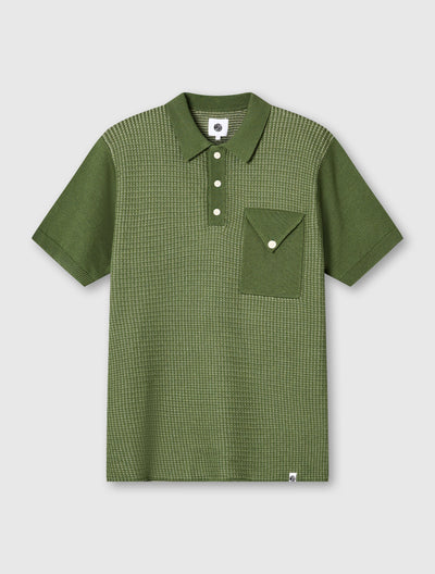 Green Roxy Knit Polo