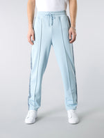 Light Blue Eclipse Paisley Tape Track Pants