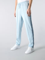 Light Blue Eclipse Paisley Tape Track Pants