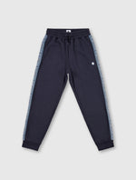 Navy Eclipse Paisey Tape Joggers