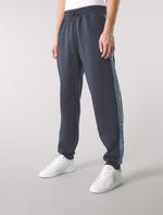 Navy Eclipse Paisey Tape Joggers