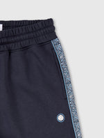 Navy Eclipse Paisey Tape Joggers