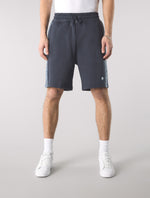 Navy Eclipse Paisey Tape Sweat Shorts