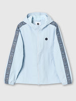 Light Blue Eclipse Paisley Tape Hooded Jacket