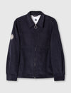 Navy Prestwich Cord Overshirt