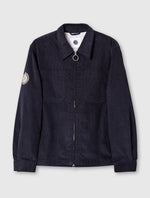 Navy Prestwich Cord Overshirt