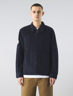 Navy Prestwich Cord Overshirt