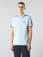 Light Blue Eclipse Paisley Tape Polo