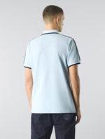 Light Blue Eclipse Paisley Tape Polo