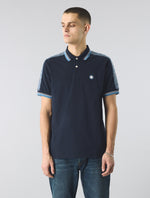 Navy Eclipse Paisley Tape Polo