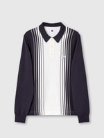 Navy Gradient Knit Polo