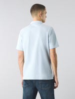 Light Blue Islington Zip Polo