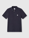 Navy Islington Zip Polo