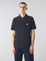 Navy Islington Zip Polo