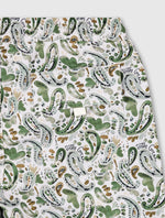 Stone Aquarelle Paisley Swim Shorts