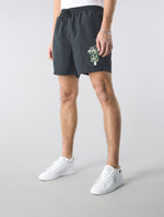 Black Aquarelle Swim Shorts