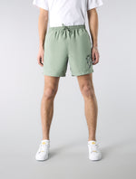 Green Aquarelle Swim Shorts