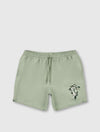 Green Aquarelle Swim Shorts