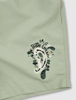 Green Aquarelle Swim Shorts