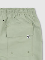 Green Aquarelle Swim Shorts