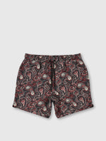 Black Feltham Paisley Swim Shorts