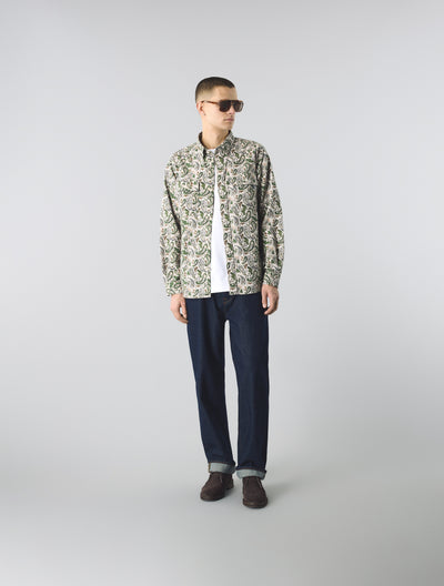 Stone Aquarelle Paisley Shirt