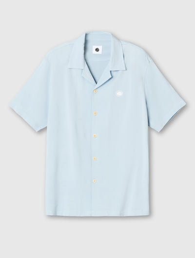 Blue Islington Cuban Collar Shirt