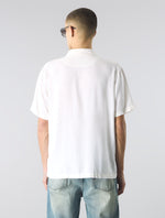 White Islington Cuban Collar Shirt