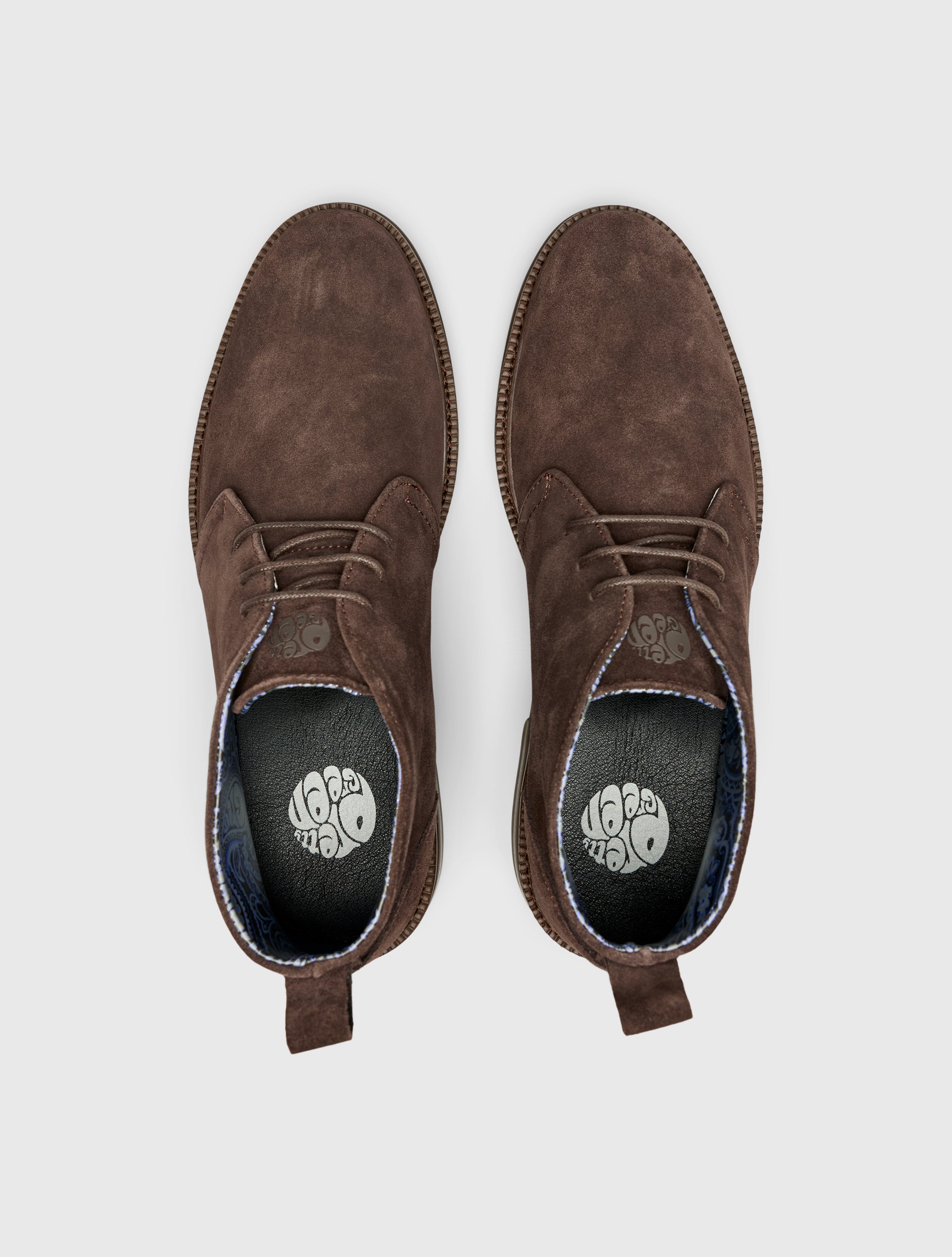 Pretty green leather desert boots best sale