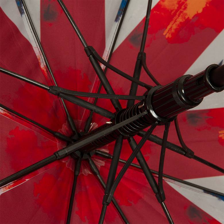 Black Umbrella With Union Jack Inside