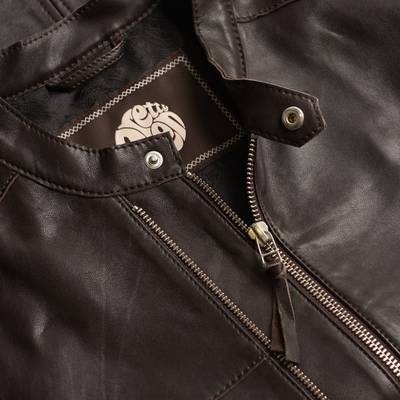 Leather Biker Jacket | Pretty Green 
