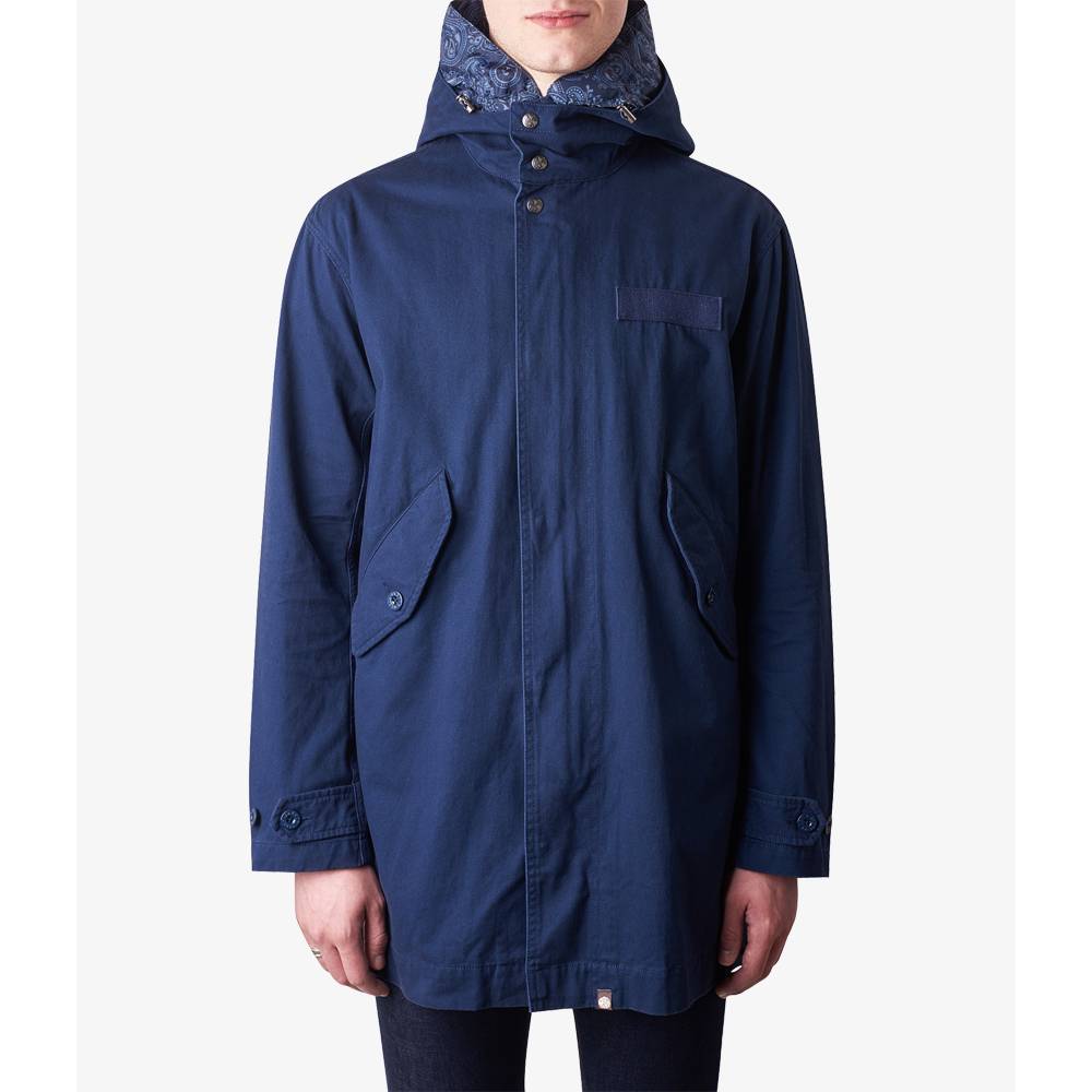 Cotton Zip Up Hooded Parka | Pretty Green | Online Shop