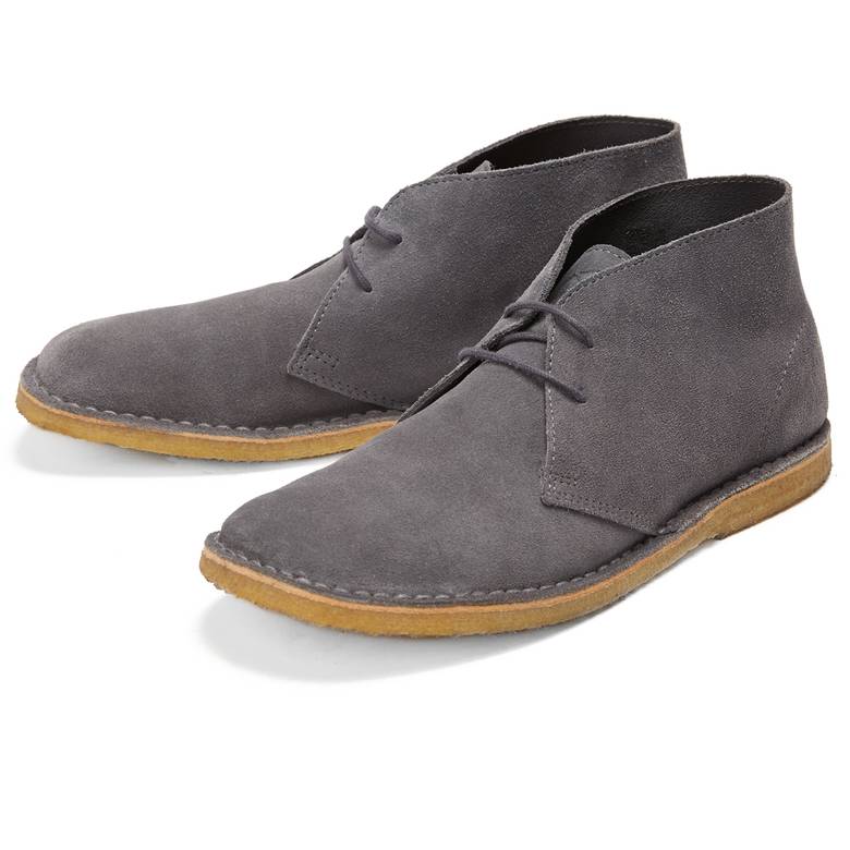 grey suede desert shoes