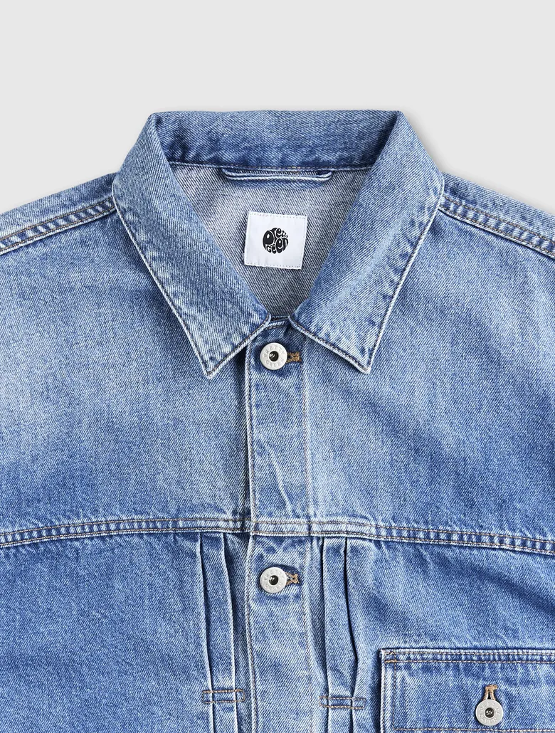 Pretty green hot sale denim jacket